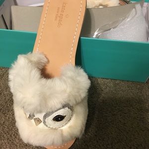 Kate spade NIB Ingrid Owl slide